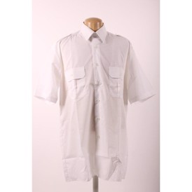 Pilotskjorte 1/2 ærme hvid_417.dk